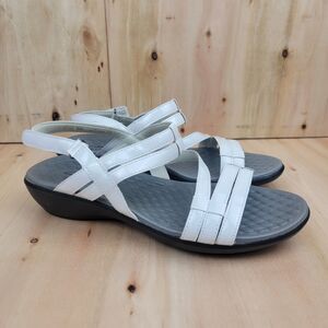 Clarks Sonar Pioneer Strappy Slingback Sandals Womens 9W White